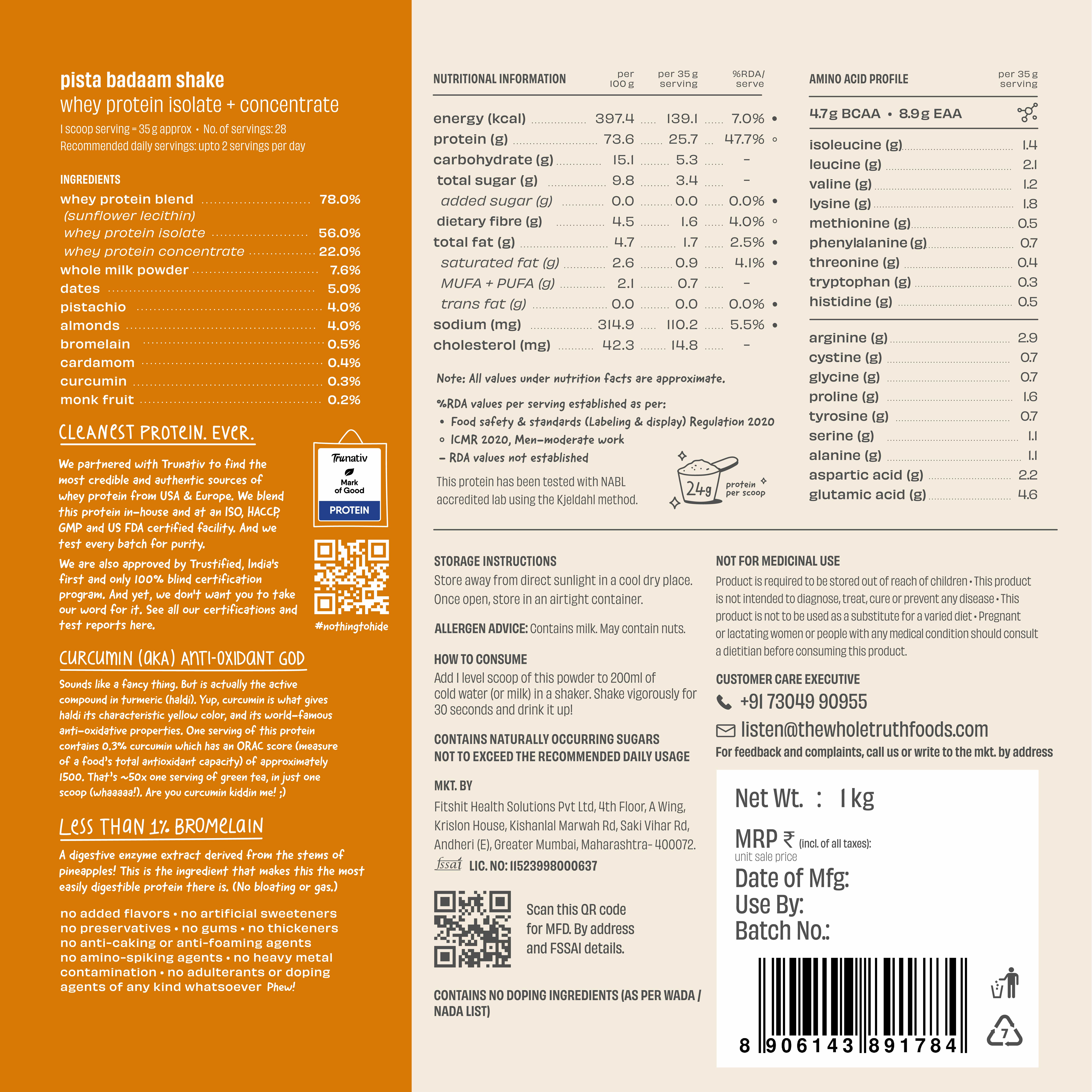 Pista Badaam 24 g Protein Powder - Image 11