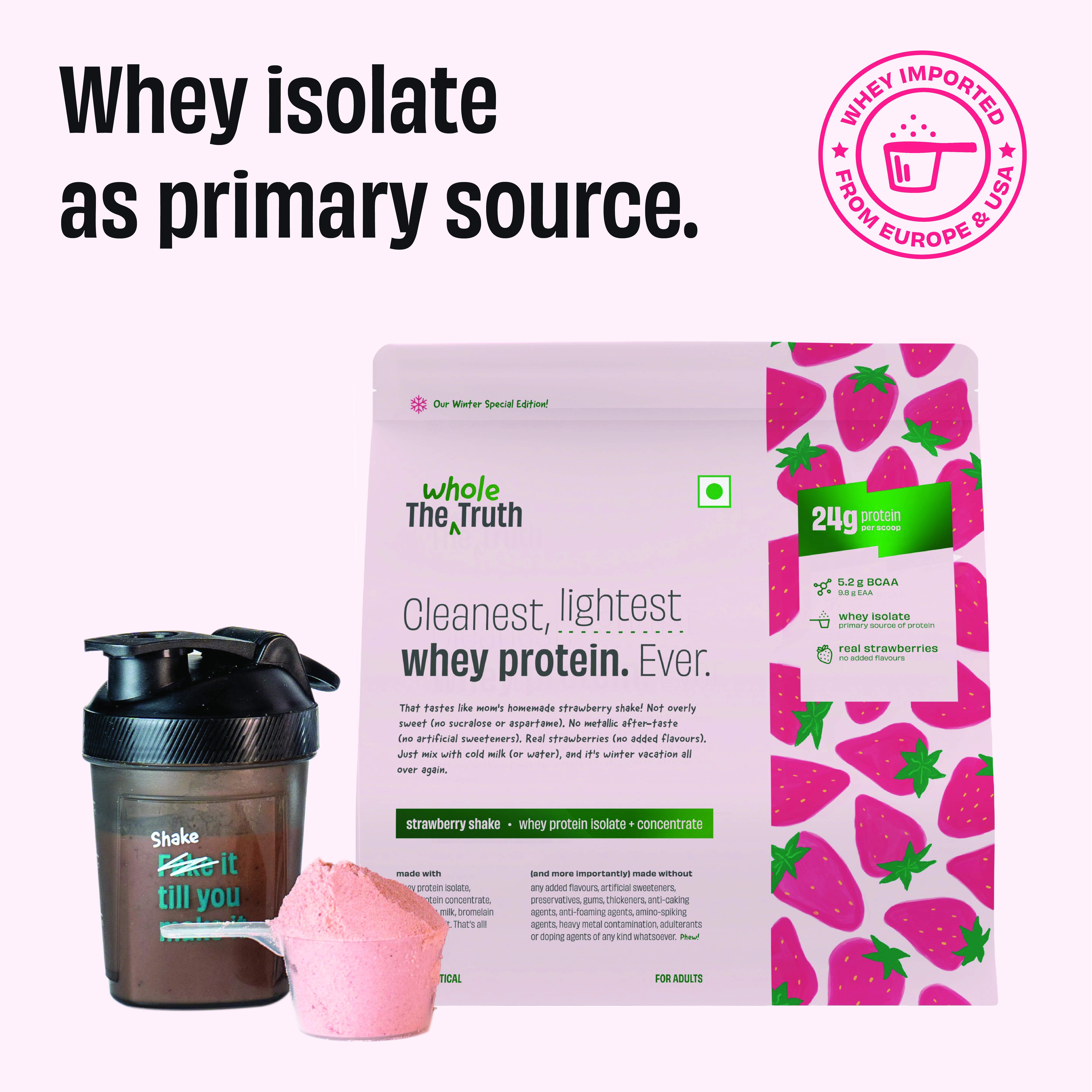 Strawberry Shake 24 g Protein Powder - Image 4