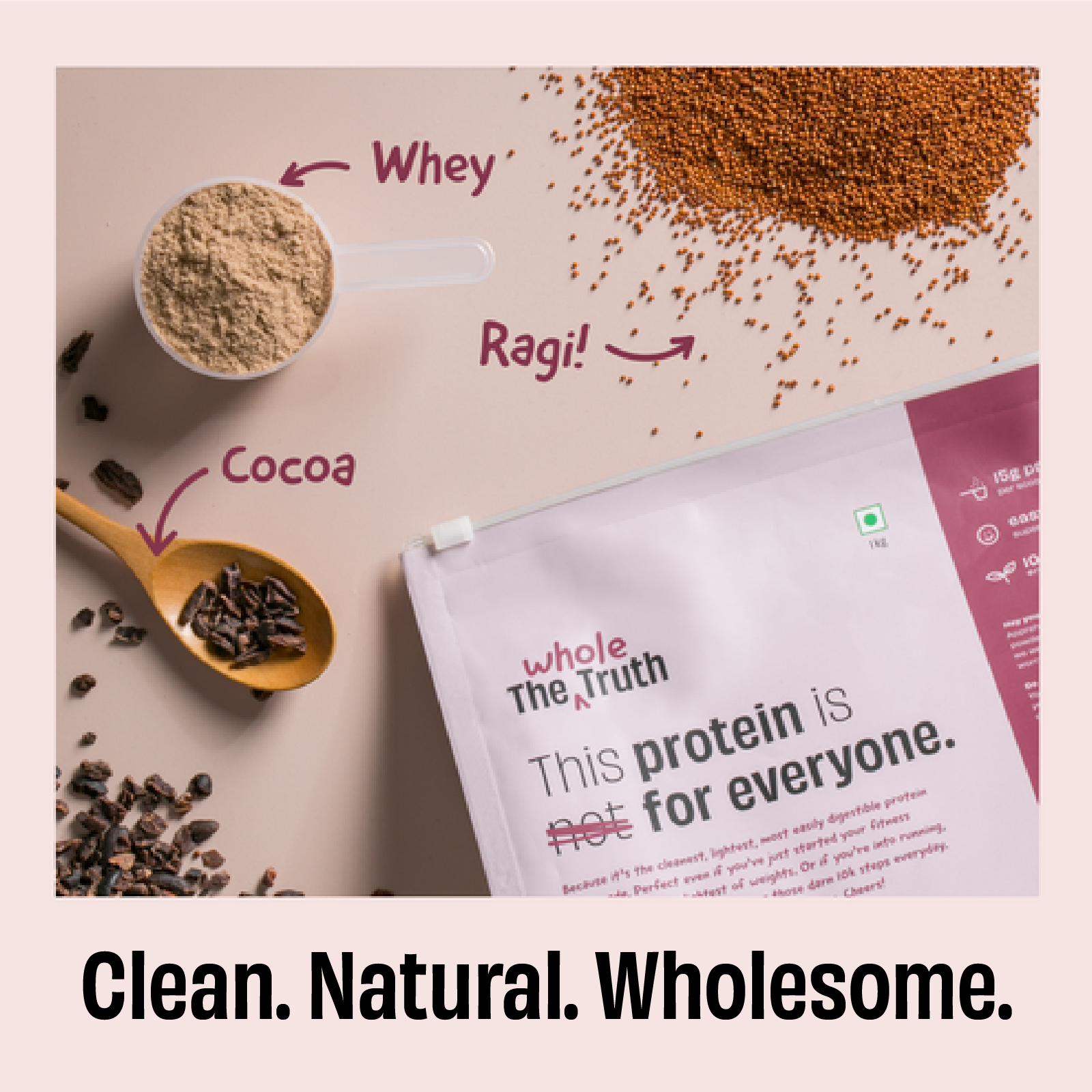 Ragi Cocoa 15 g Protein Powder - Thumbnail 6