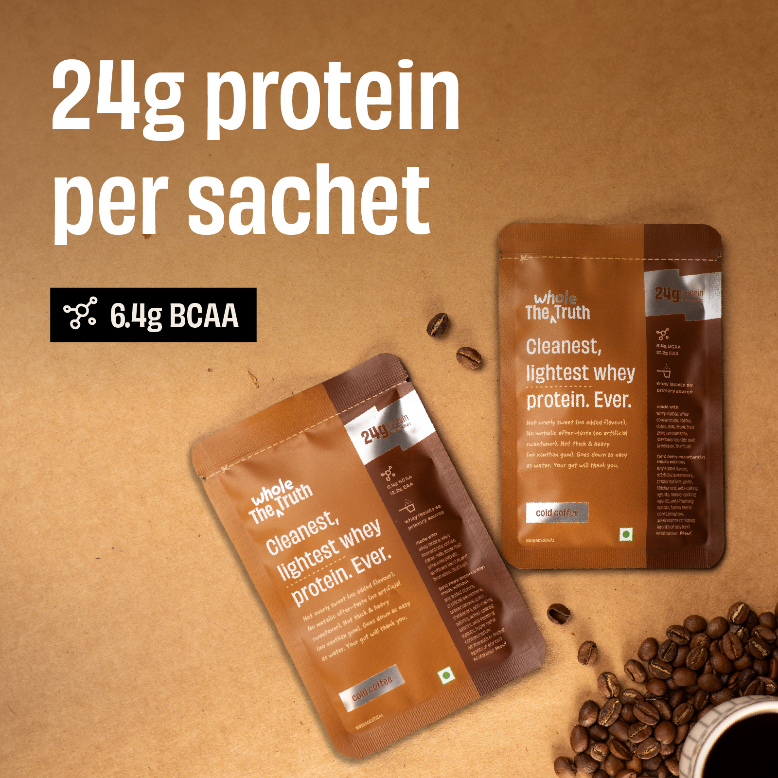 Cold Coffee 24 g Protein Powder - Image 2