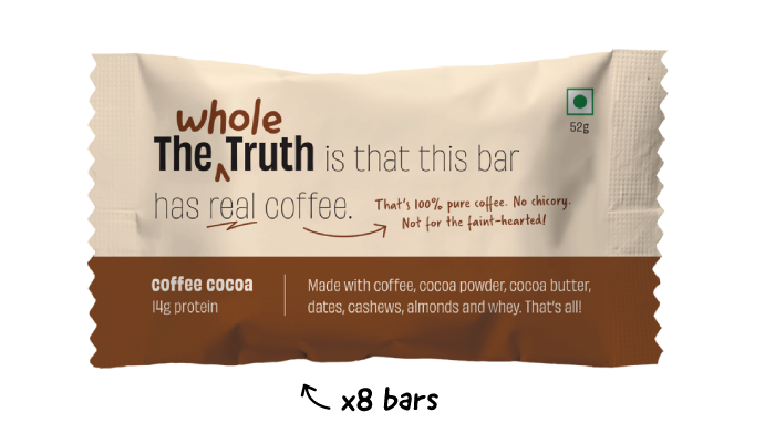 Coffee Cocoa Protein Bars - Box of 8 - Thumbnail 1