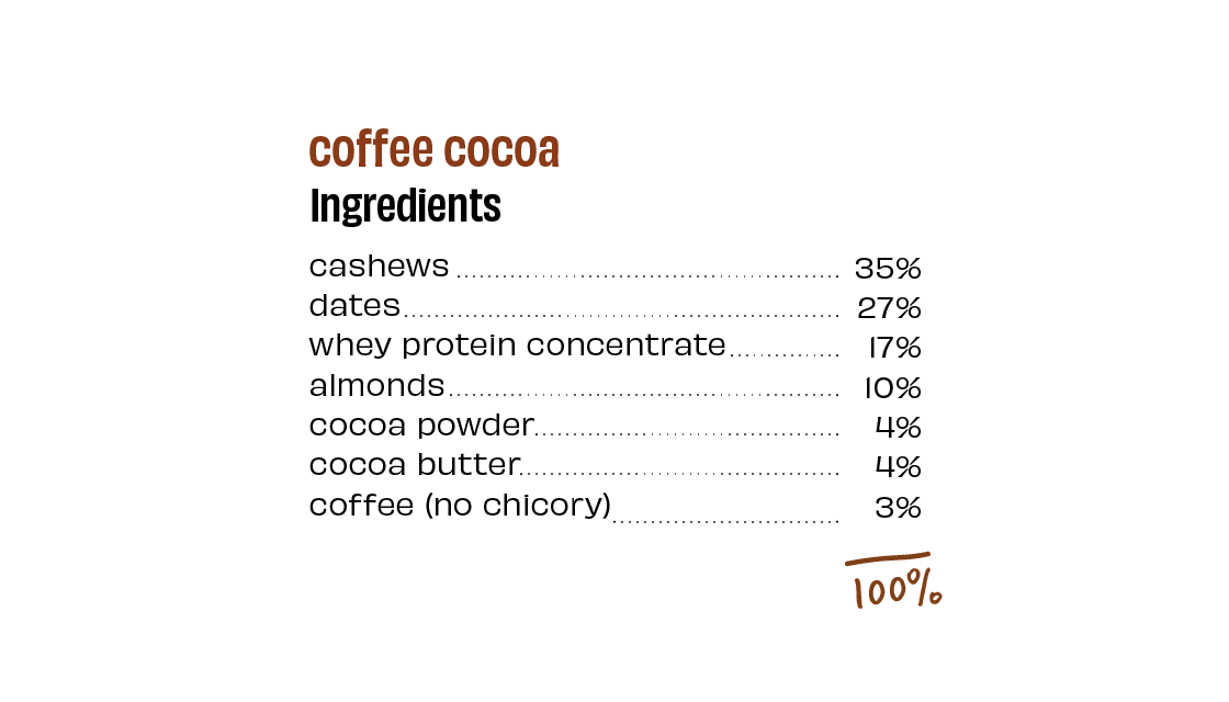 Coffee Cocoa Protein Bars - Box of 8 - Image 3