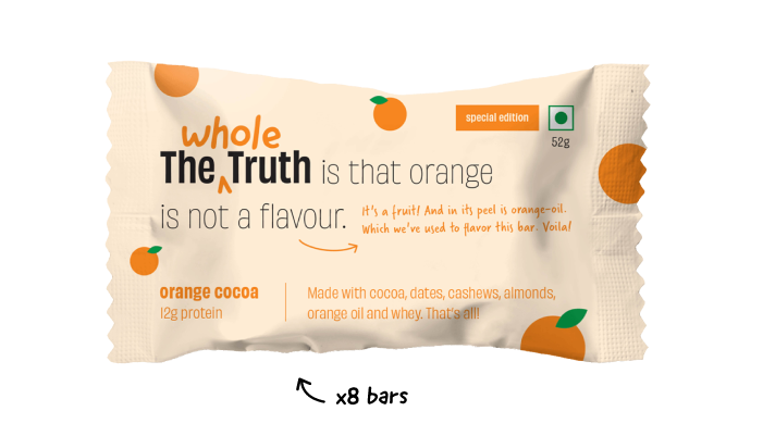Orange Cocoa Protein Bars - Box of 8 - Image 1