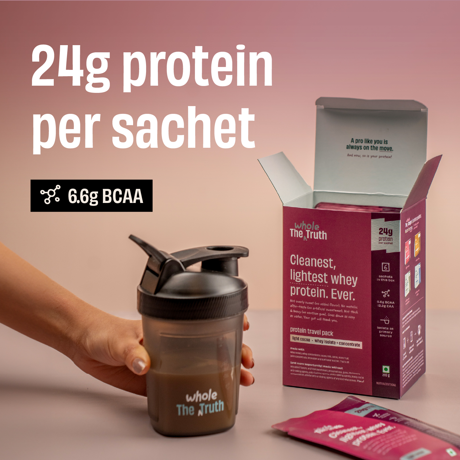 Light Cocoa 24 g Protein Powder - Image 2