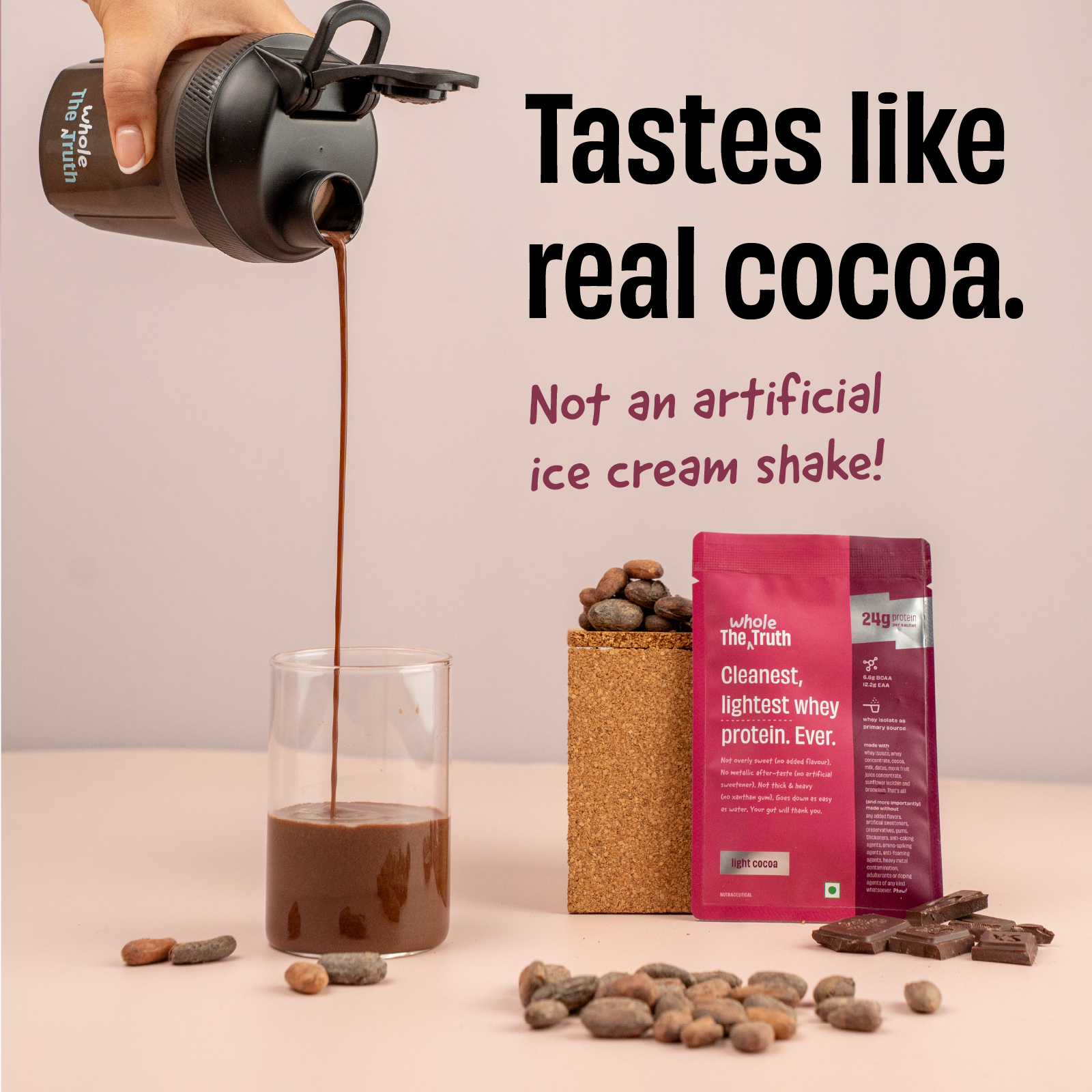 Light Cocoa 24 g Protein Powder - Image 4