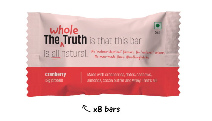 Cranberry Protein Bars - Box of 8 - Image 1