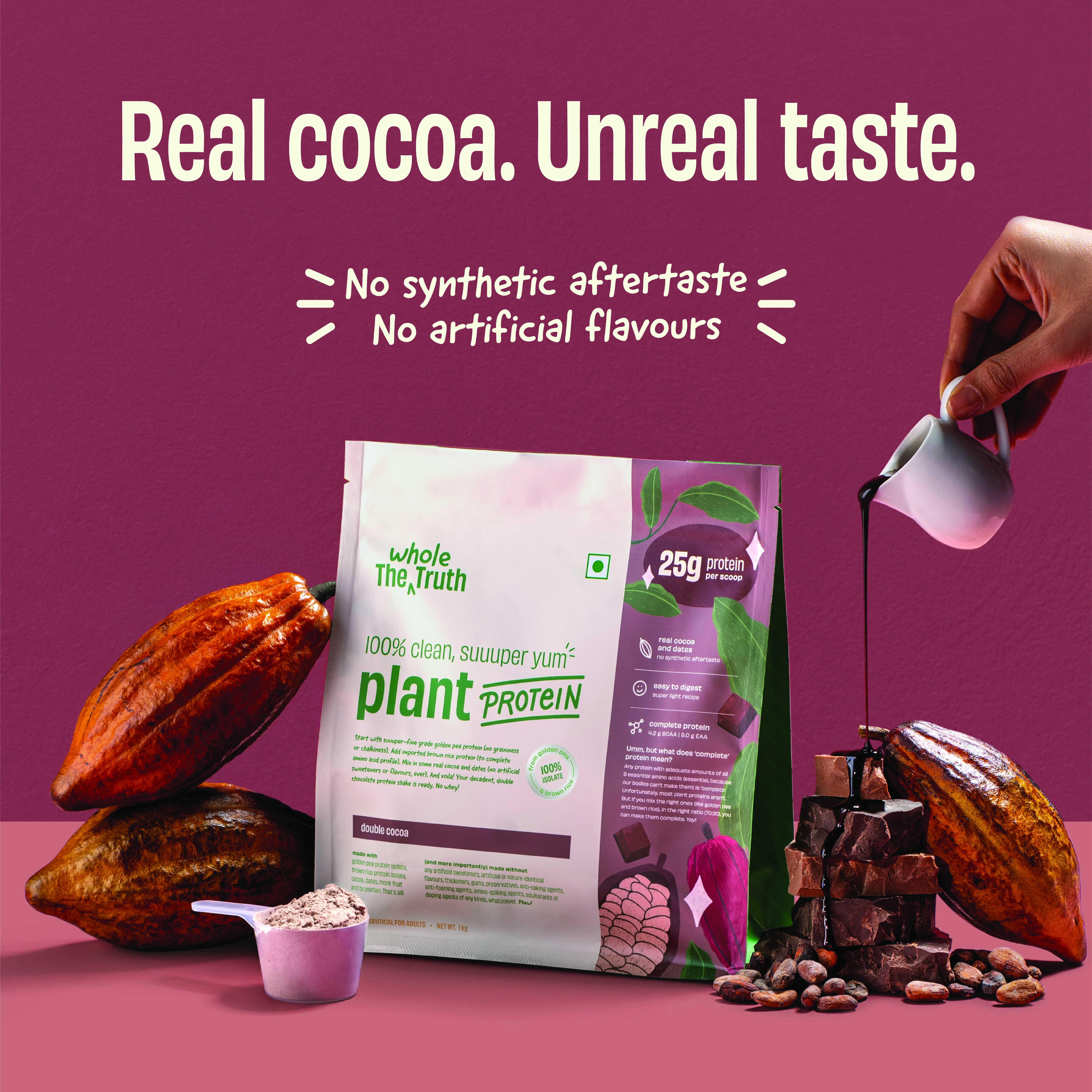 Double Cocoa 25g Plant Protein - Thumbnail 5