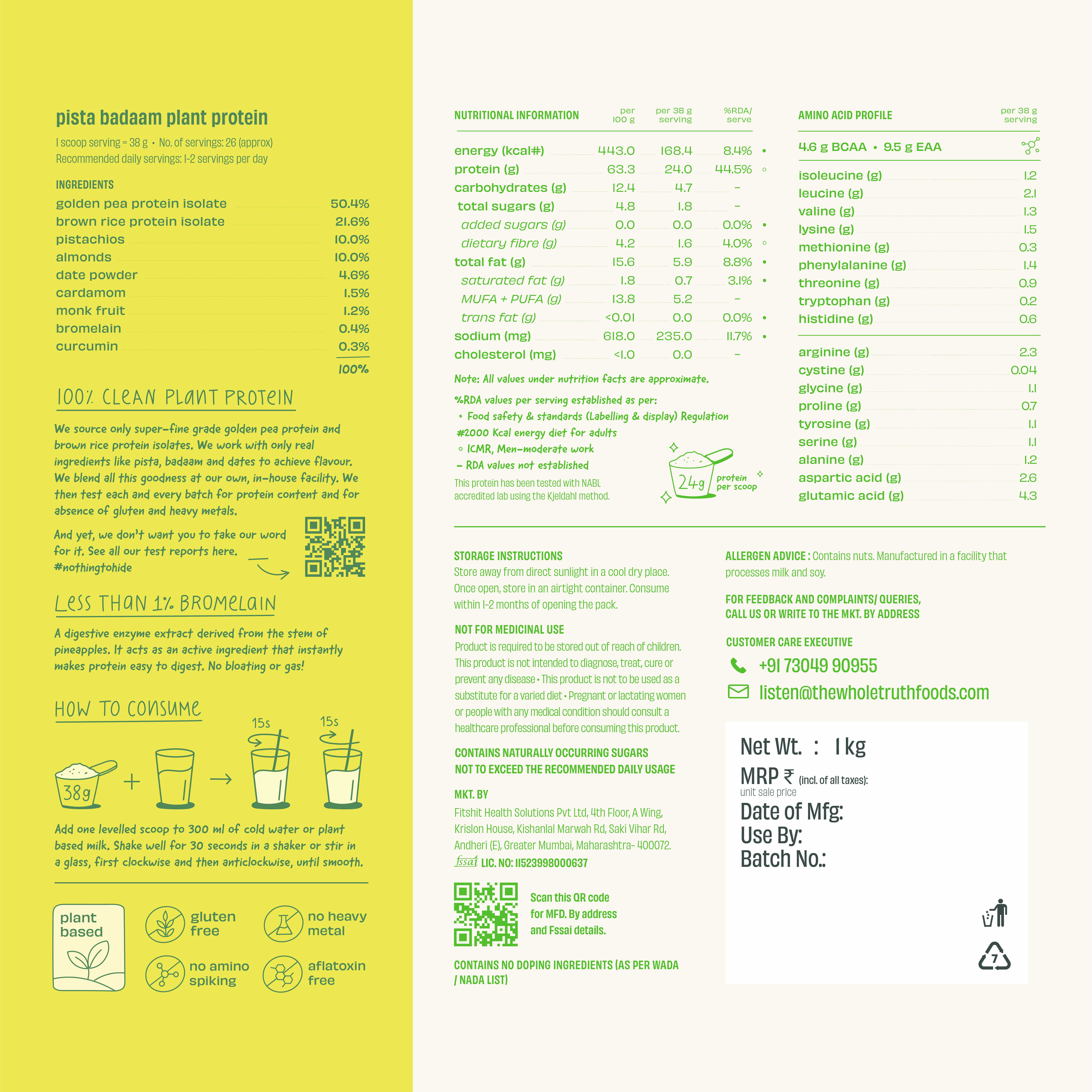 Pista Badaam 24g Plant Protein - Image 17