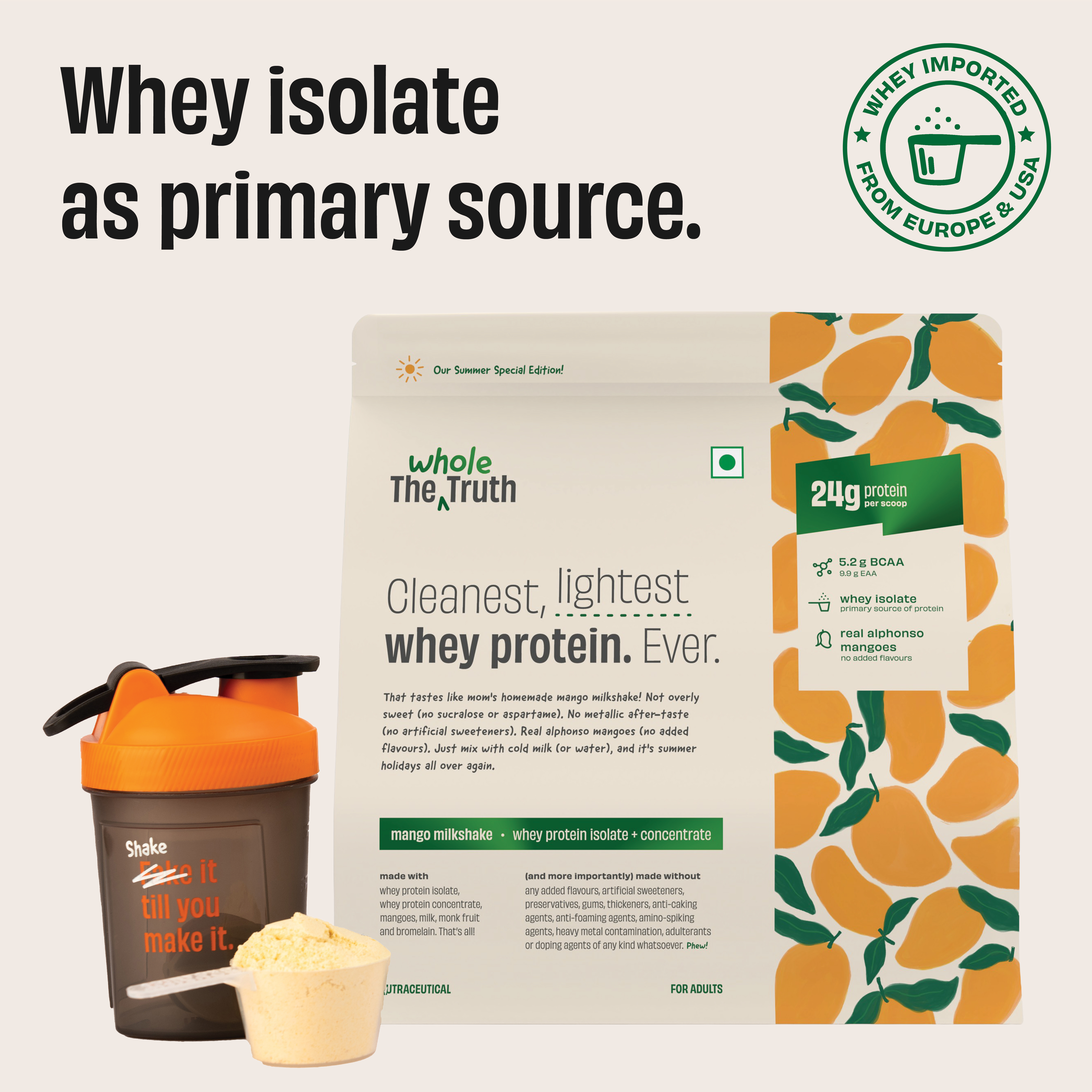 Mango Milkshake 24 g Protein Powder - Image 3