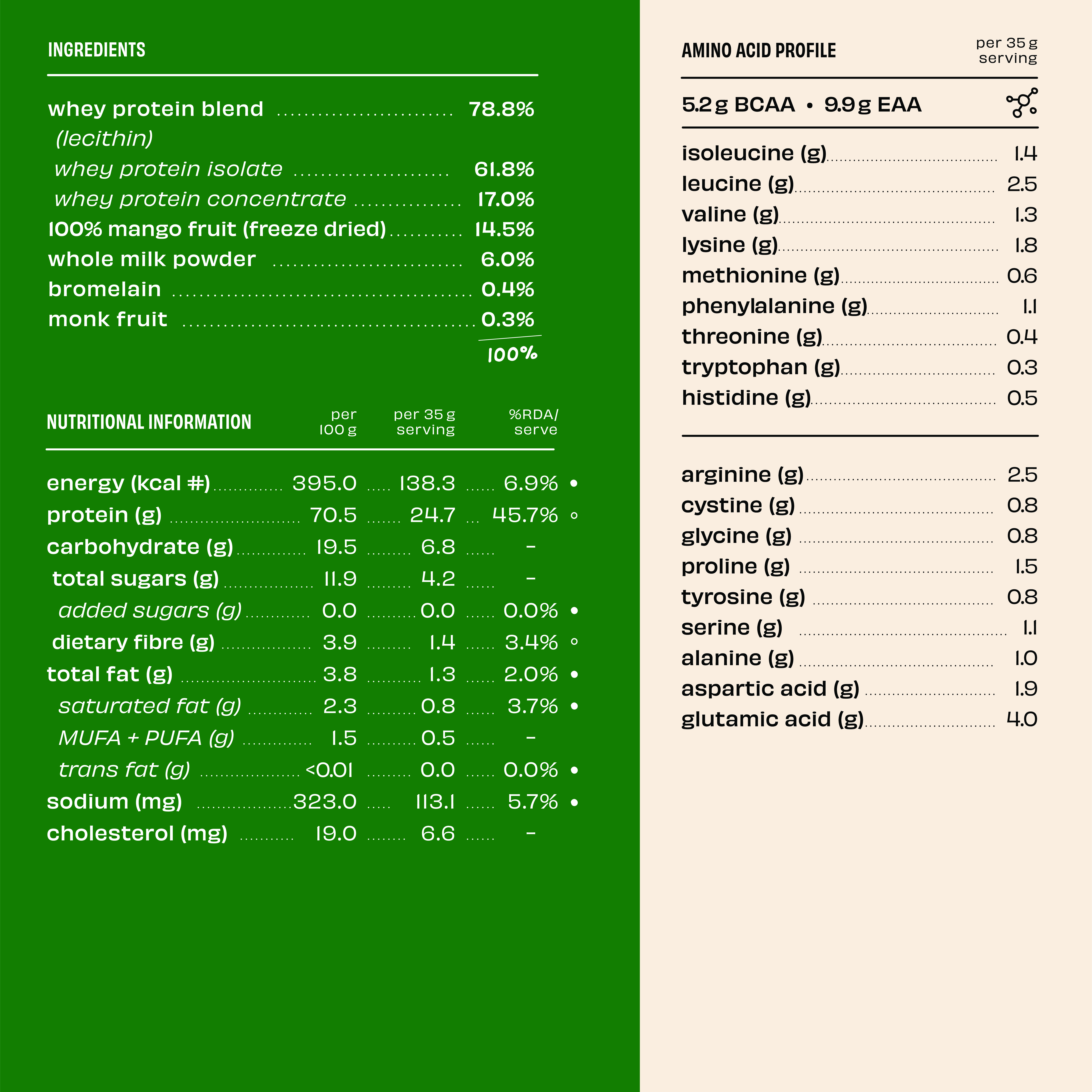 Mango Milkshake 24 g Protein Powder - Image 11