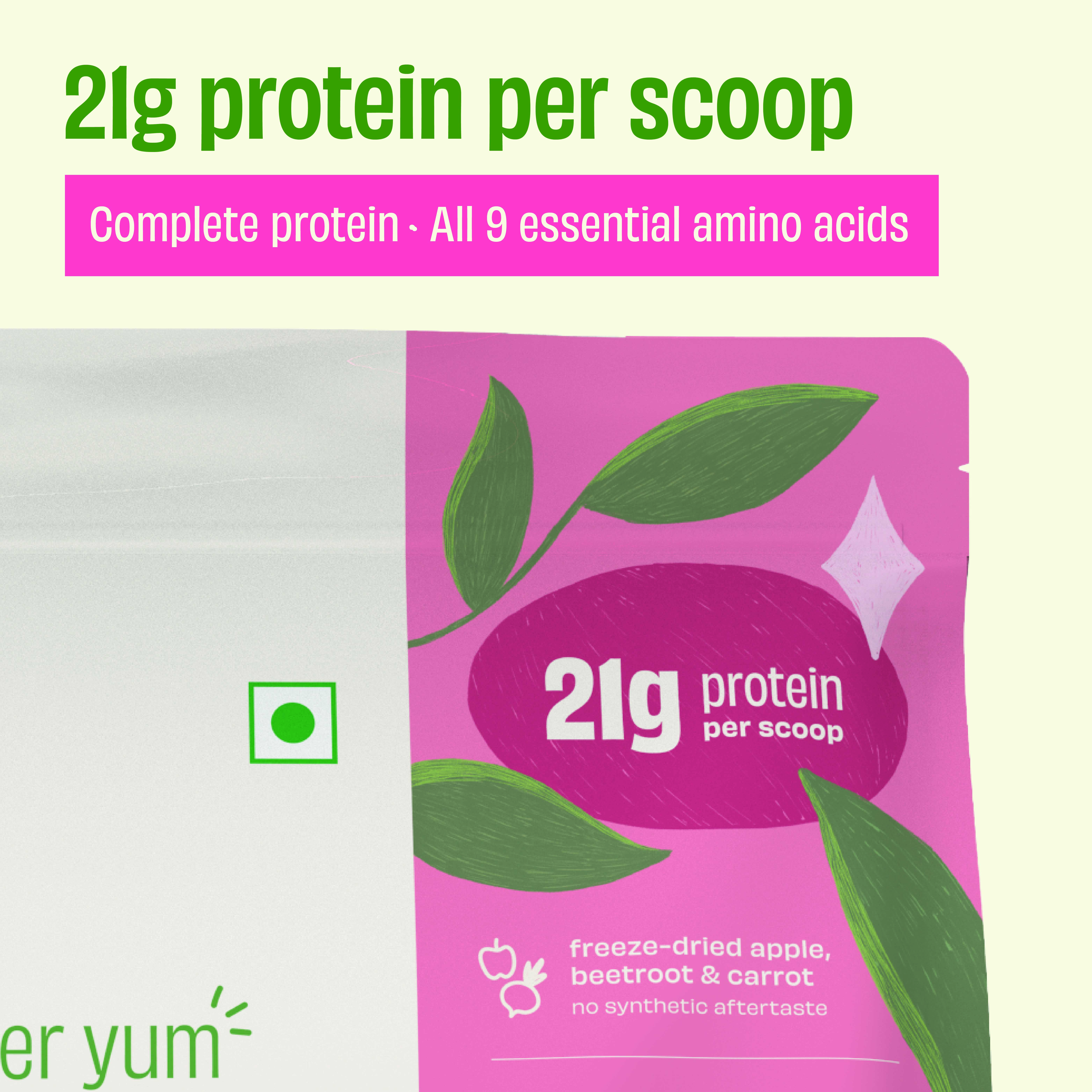 Apple Beetroot Carrot 21g Plant Protein - Image 3