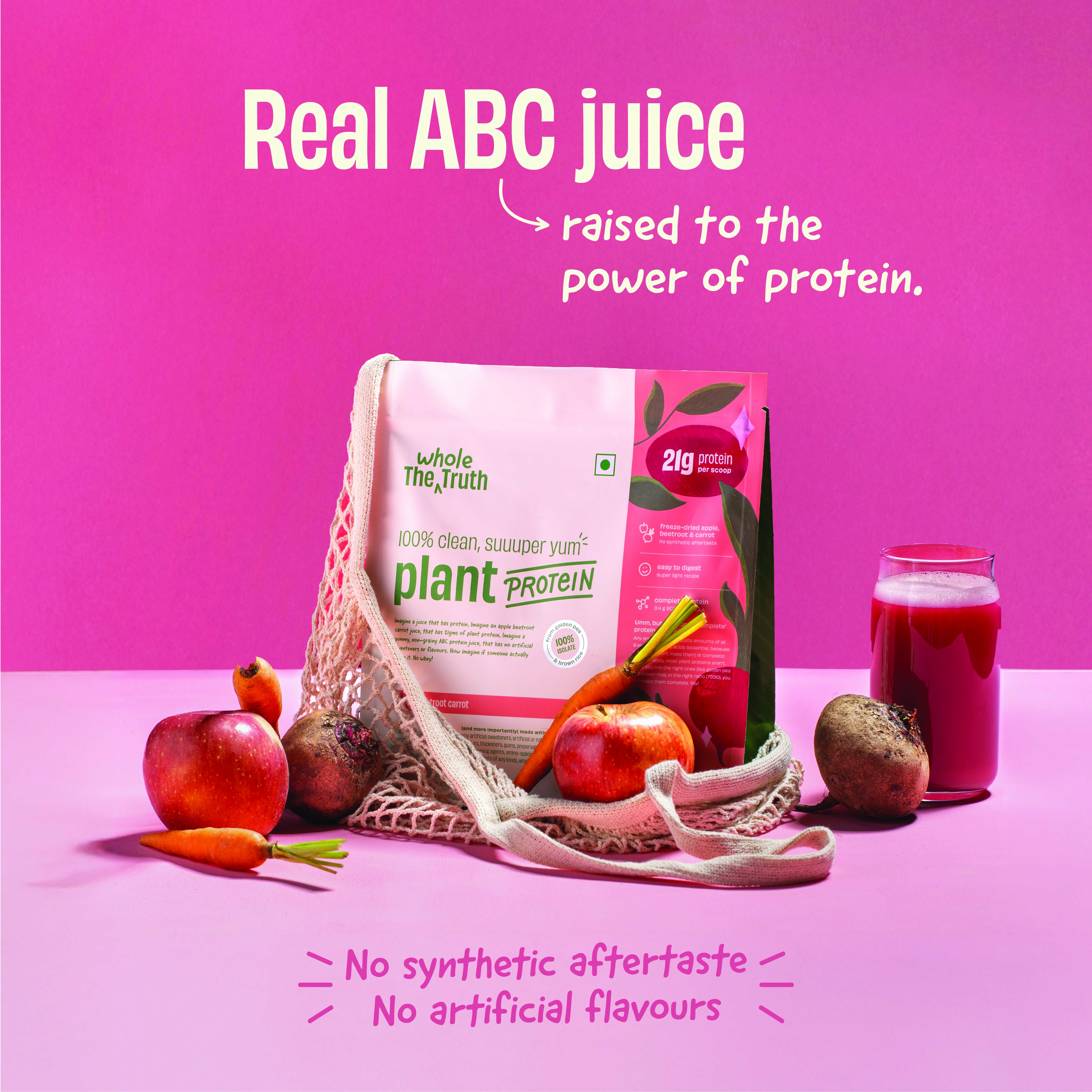 Apple Beetroot Carrot 21g Plant Protein - Thumbnail 5