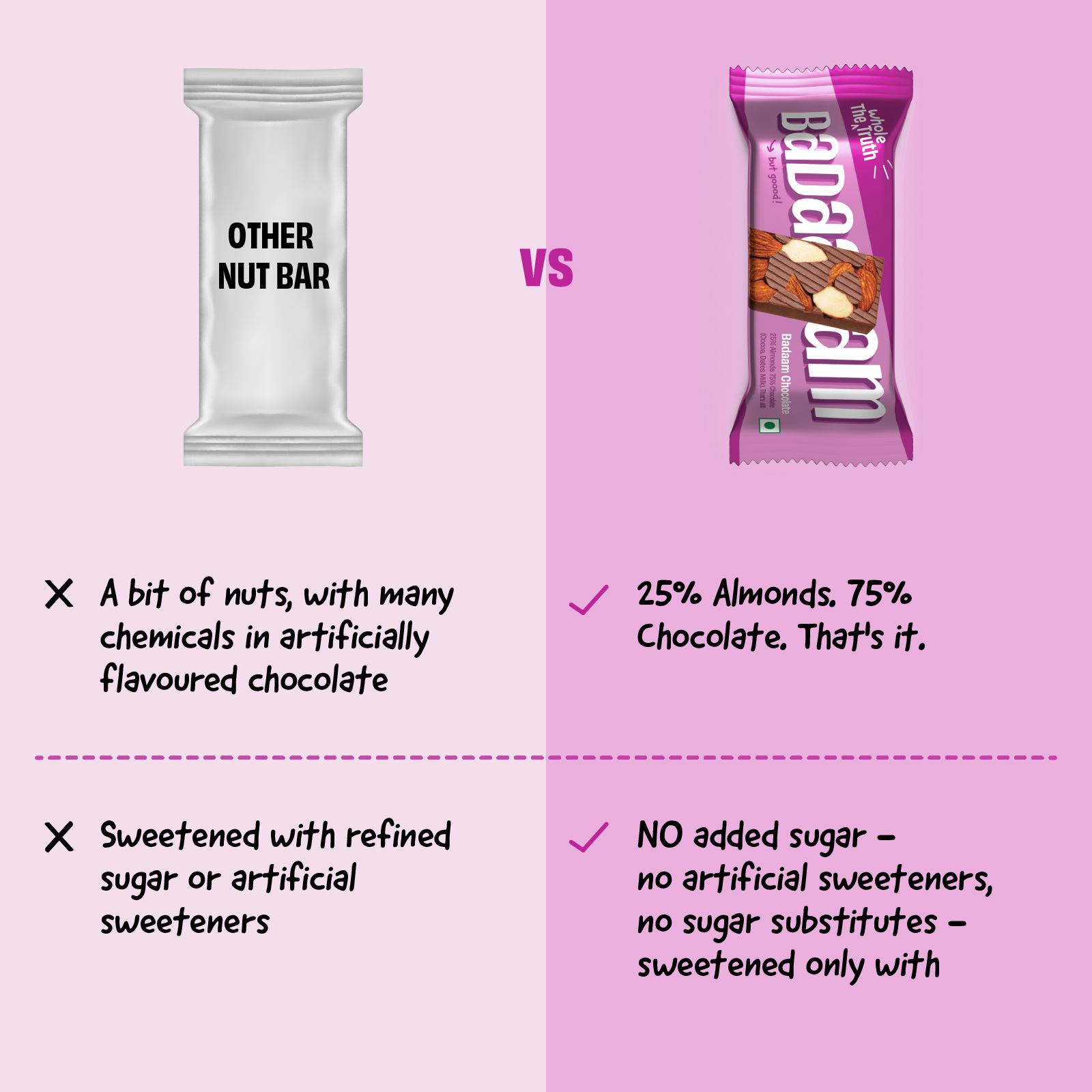 Badaaaam Chocolate - Pack of 10 - Image 4