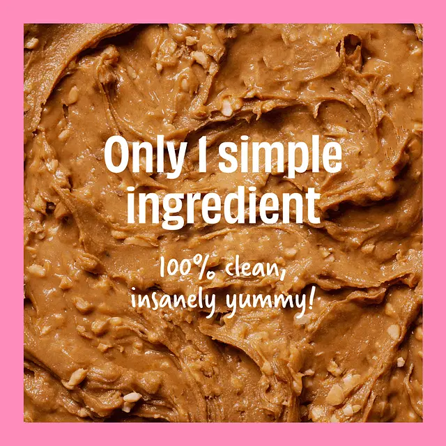 CRUNCHY- Unsweetened Peanut Butter - Image 3