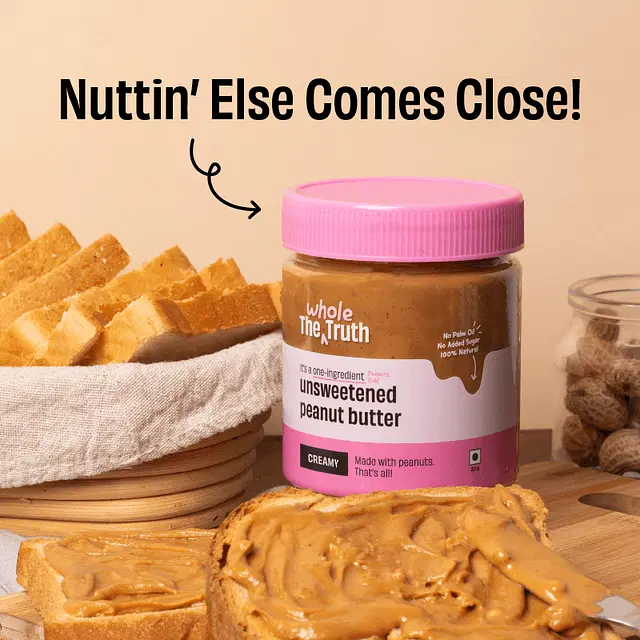 CRUNCHY- Unsweetened Peanut Butter - Image 2