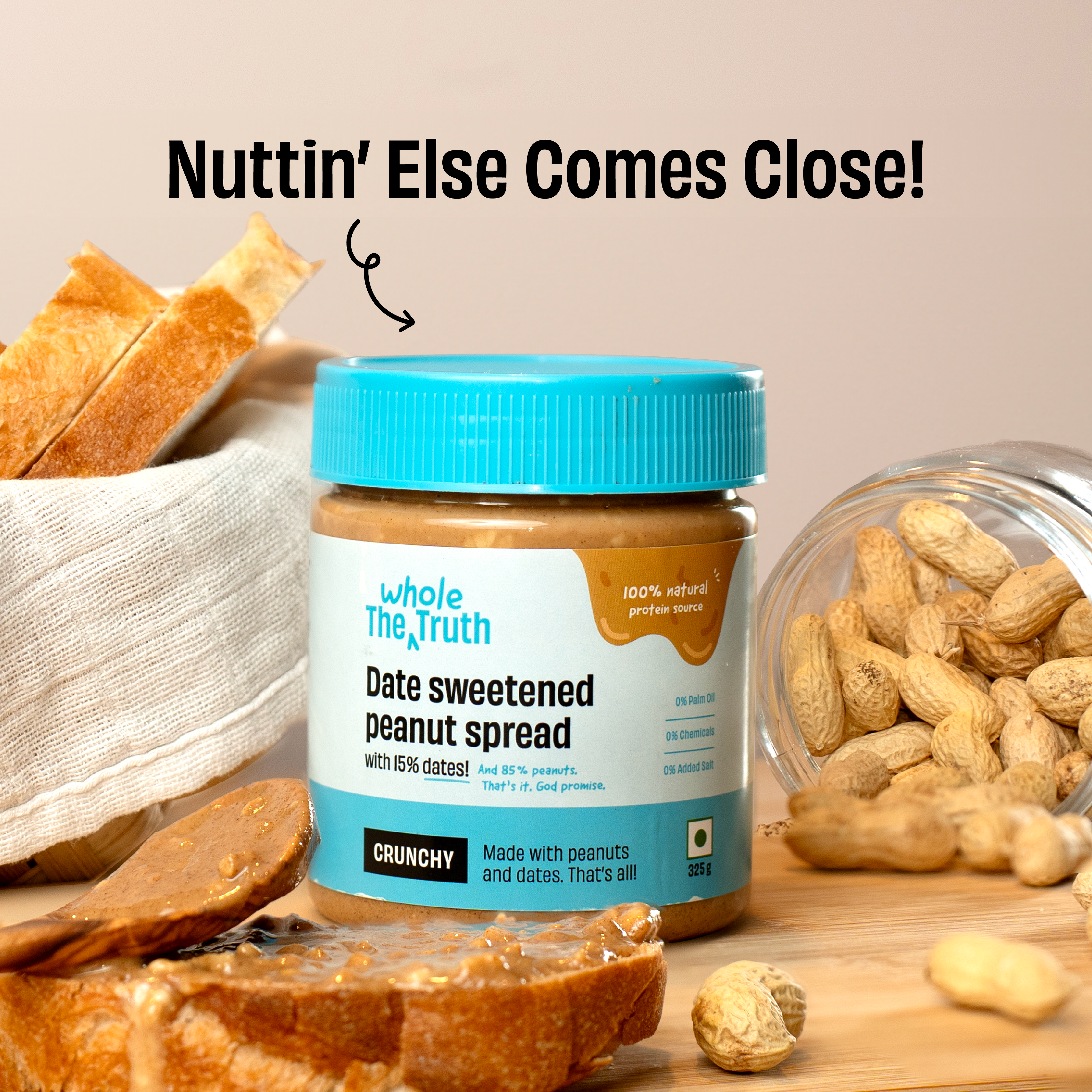 CRUNCHY - Peanut Spread With Dates - Thumbnail 4