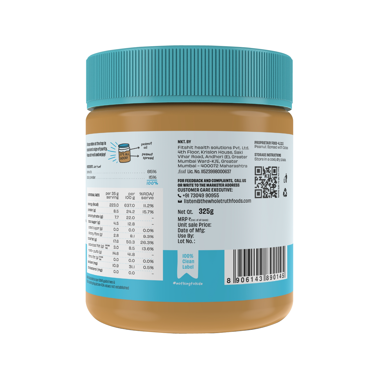 CRUNCHY - Peanut Spread With Dates - Thumbnail 5