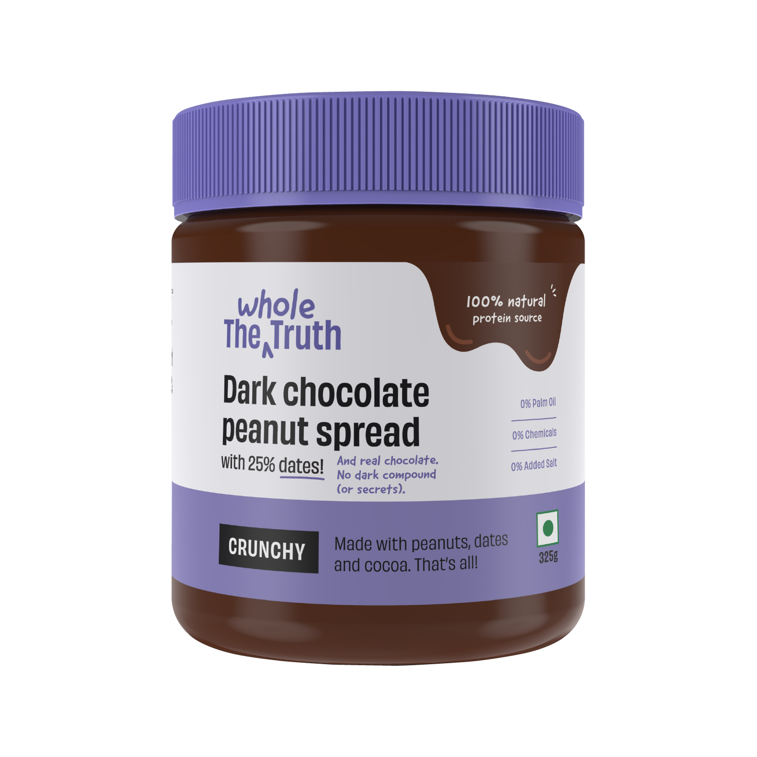 CRUNCHY - Dark Chocolate Peanut Spread