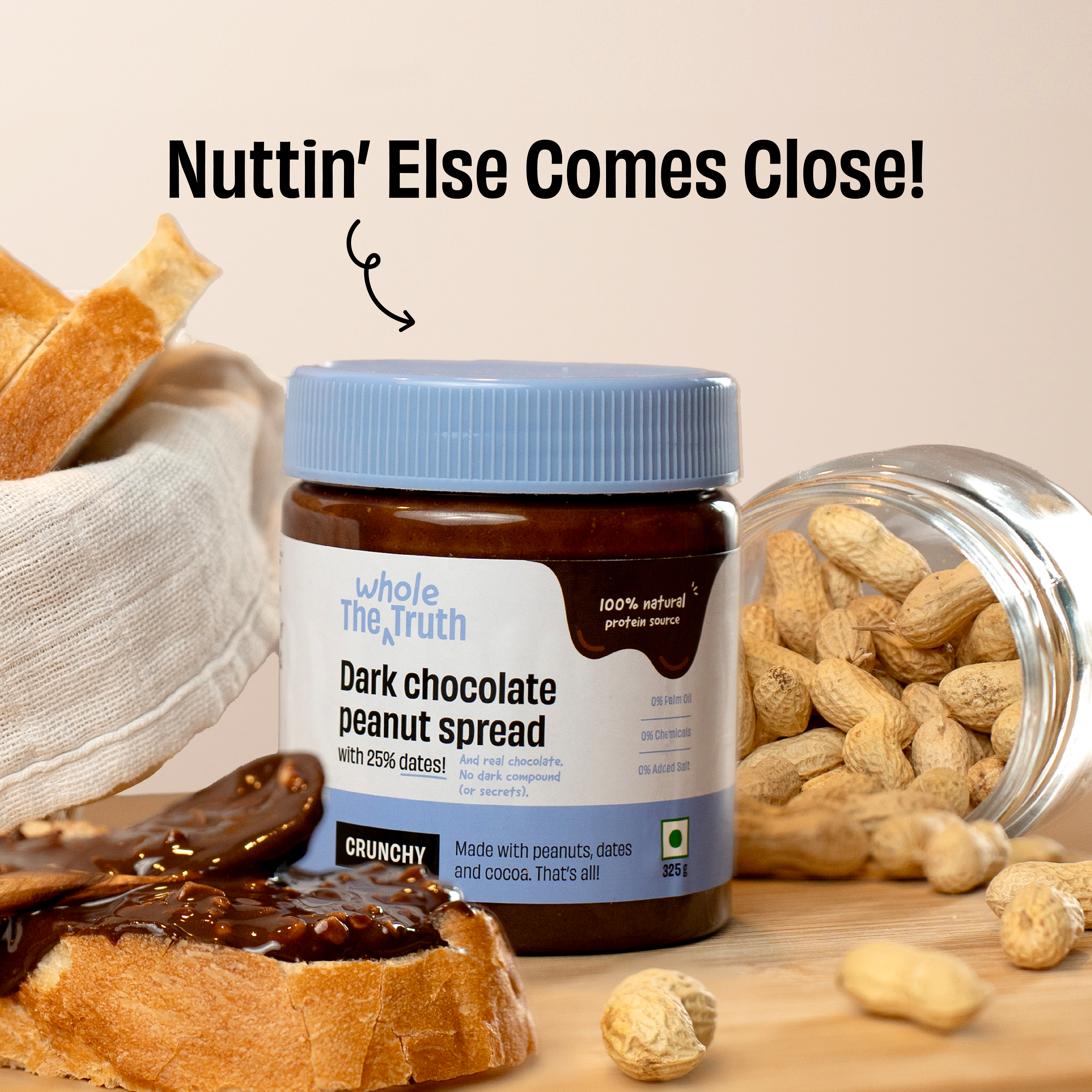 CRUNCHY - Dark Chocolate Peanut Spread - Image 2