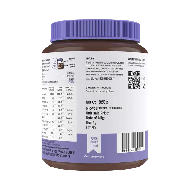 CREAMY- Dark Chocolate Peanut Spread - Image 2