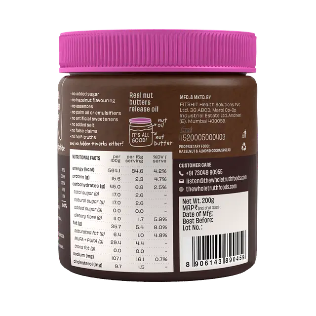 CREAMY- Hazelnut Spread 200 G - Pack of 1 - Image 4