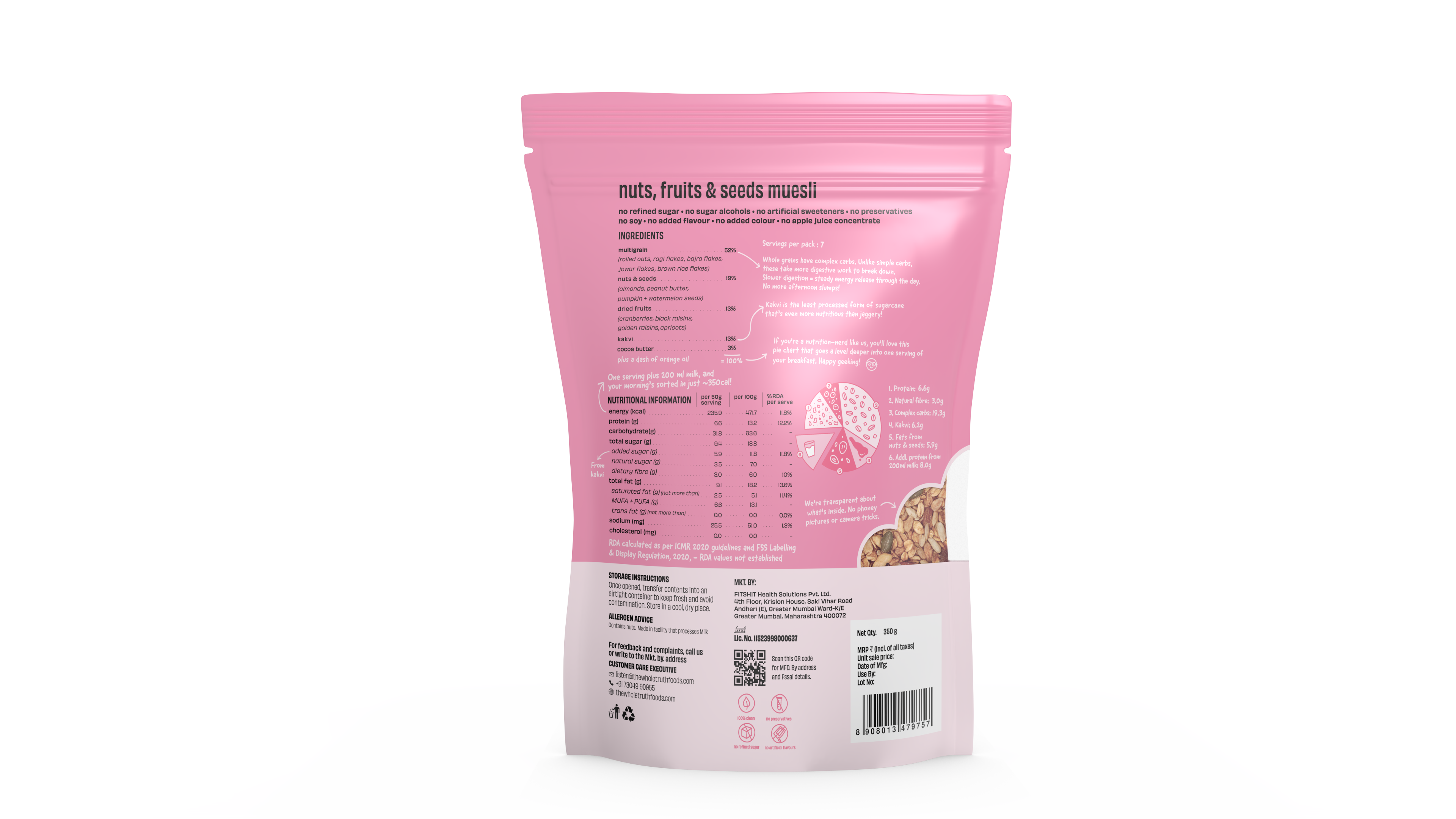 Nuts, Fruit & Seeds Muesli - Thumbnail 4
