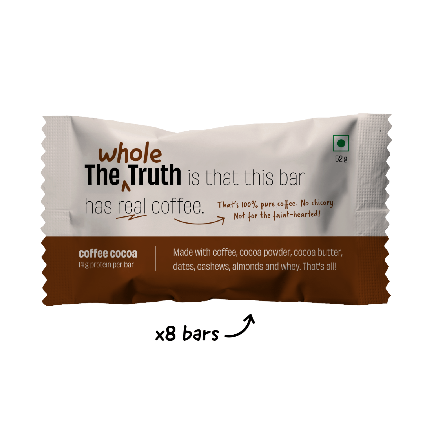 Coffee Cocoa Protein Bars - Box of 8