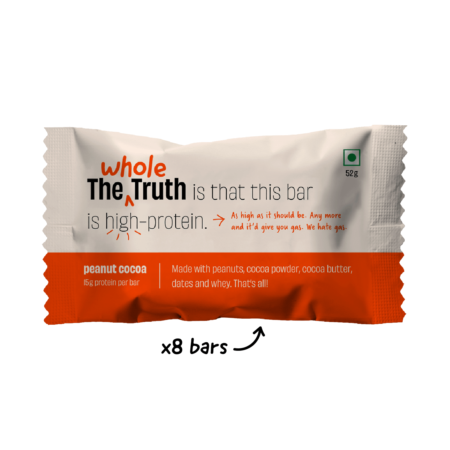 Peanut Cocoa Protein Bars - Box of 8