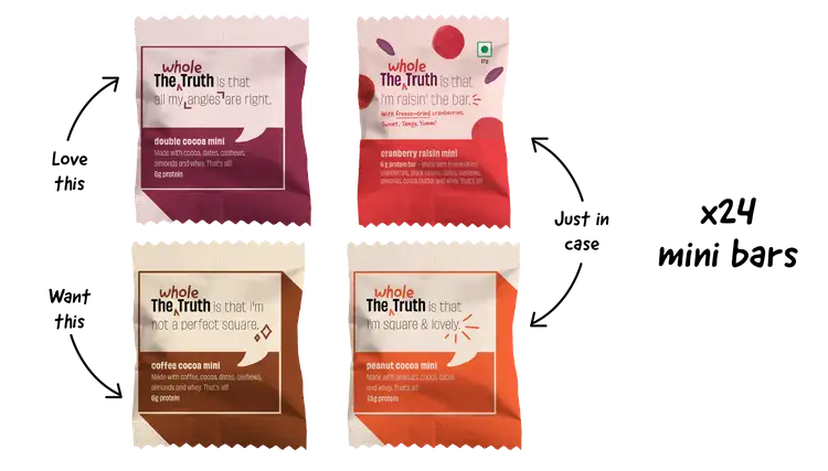 Personalised Box - Pack of 24 Mini Protein Bars