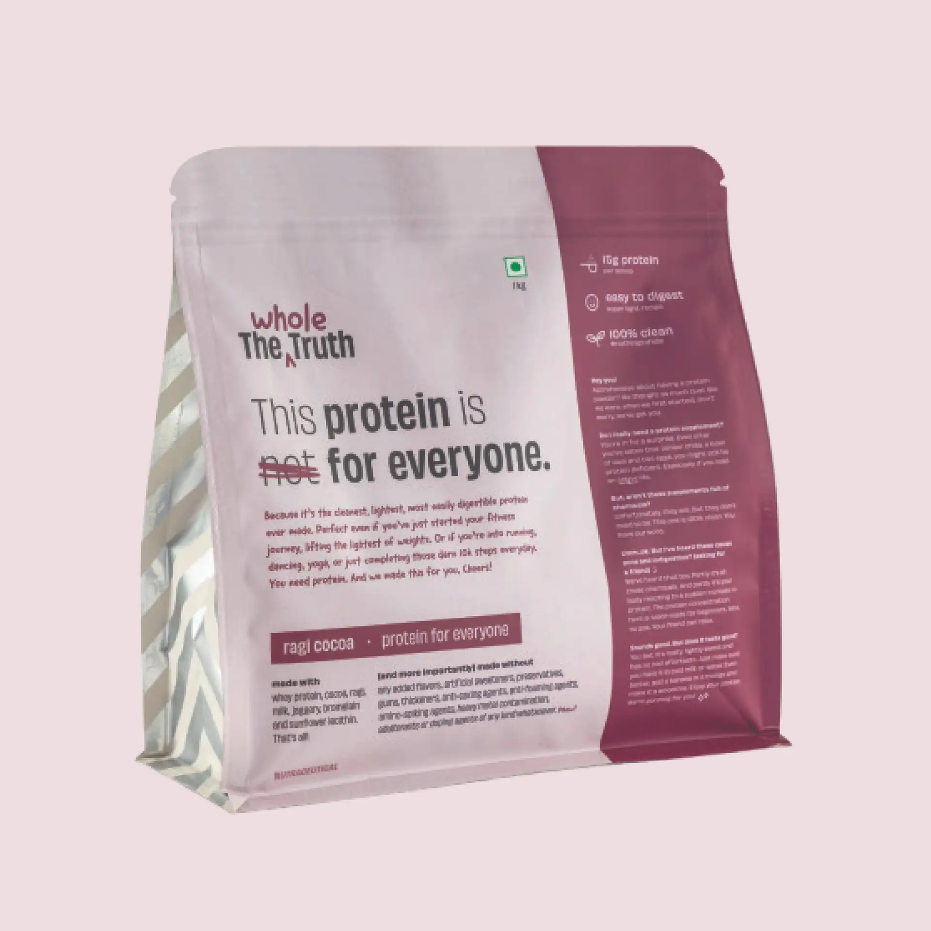 Beginner - Ragi Cocoa 15 g Protein Powder Pack of 1 KG