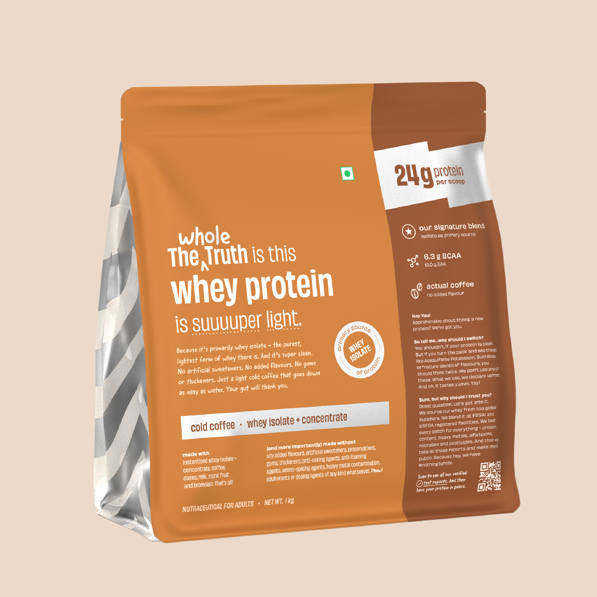 Cold Coffee 24g Protein Powder Pack of 1 KG