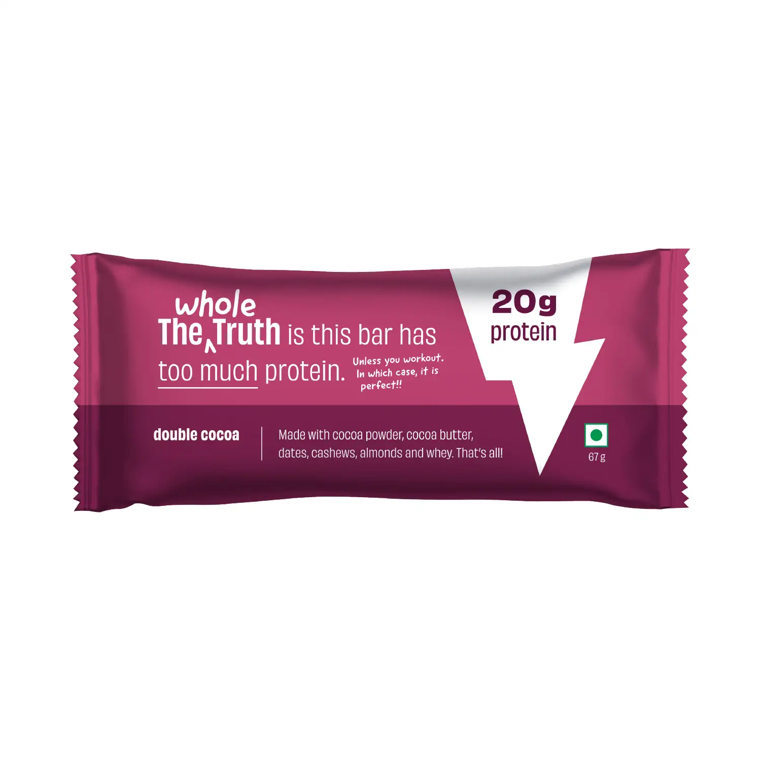 Double Cocoa Pro - Protein Bar (67 gms) - 1 unit