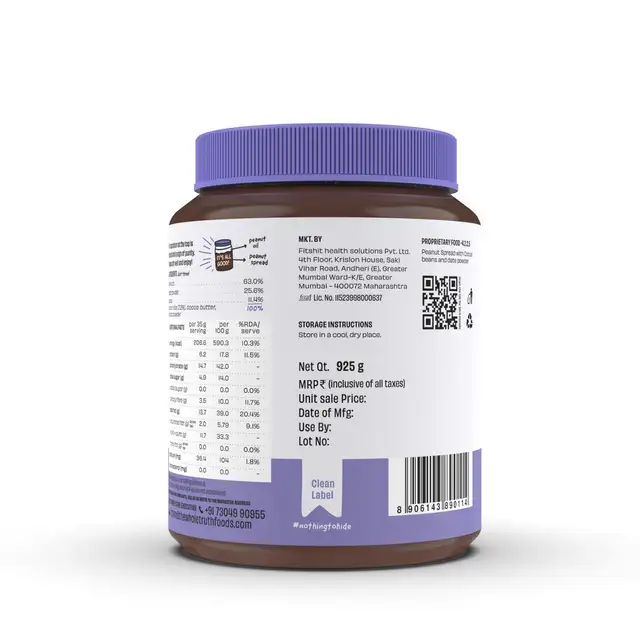 CREAMY- Dark Chocolate Peanut Spread - Image 2