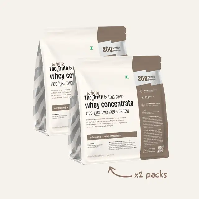 Unflavoured Raw Whey Protein Concentrate 26 g