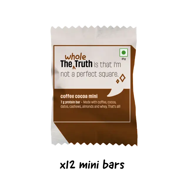 Coffee Cocoa Mini Protein Bars - Box of 12