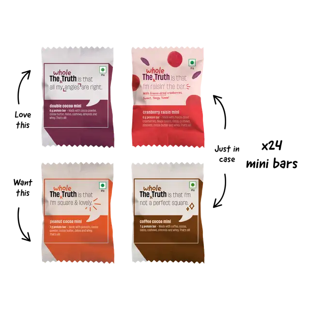 Personalised Box - Pack of 24 Mini Protein Bars