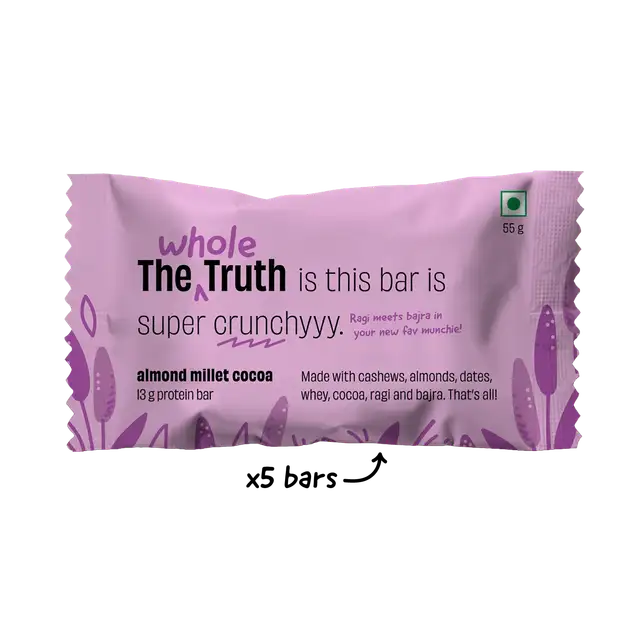 Almond Millet Cocoa Protein Bars