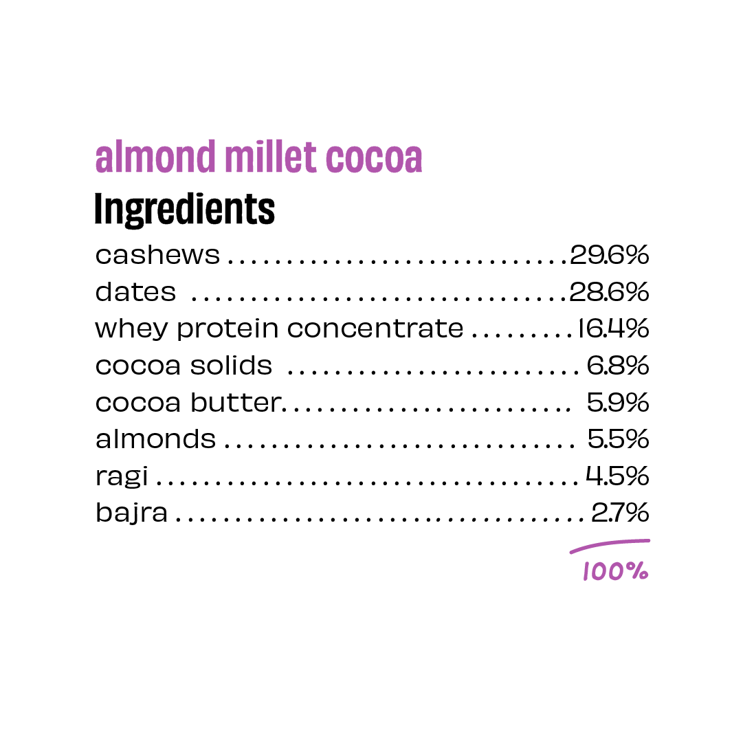 Almond Millet Cocoa - Pack of 8 Millet Bars - Image 4