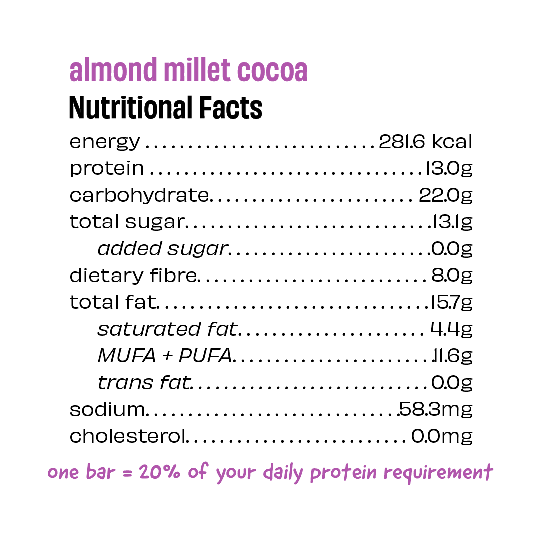 Almond Millet Cocoa - Pack of 8 Millet Bars - Image 5
