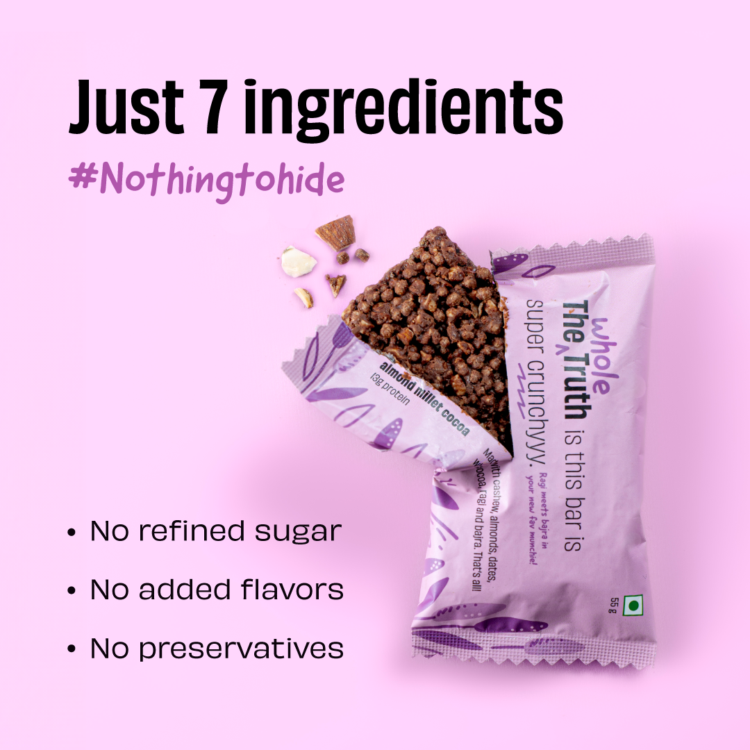 Almond Millet Cocoa - Pack of 8 Millet Bars - Image 9
