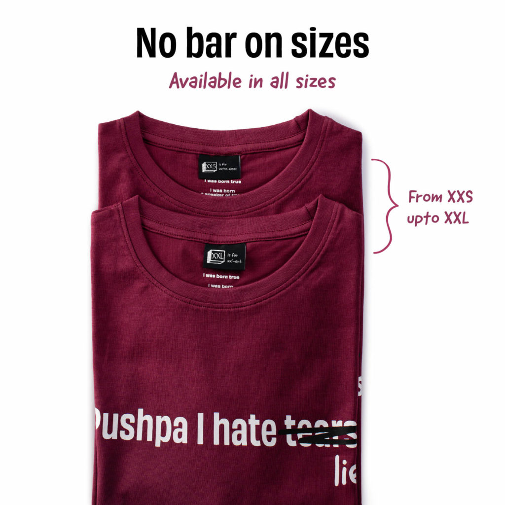 Pushpa I hate lies Tshirt, Pack of - Thumbnail 5