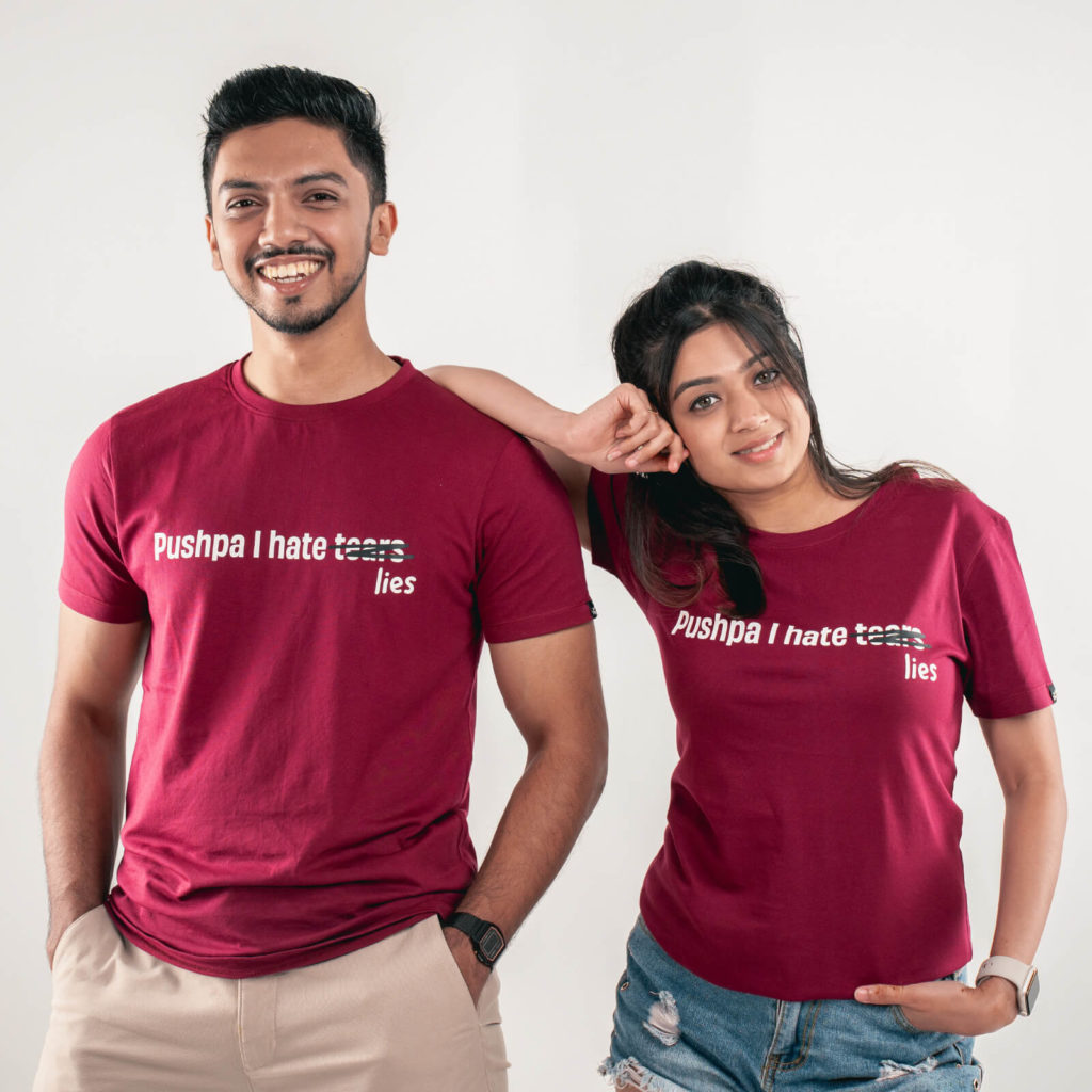 Pushpa I hate lies Tshirt, Pack of - Thumbnail 1