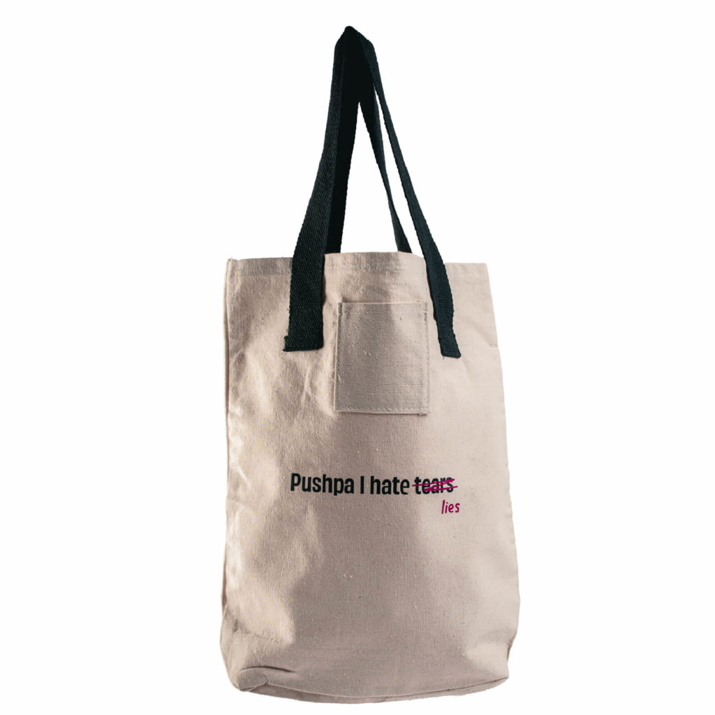 Pushpa I hate lies Bag - Pack of 1 - Image 3