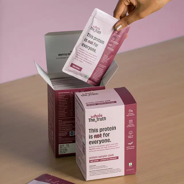 Ragi Cocoa 15 g Protein Powder - Sampler Pack of 7