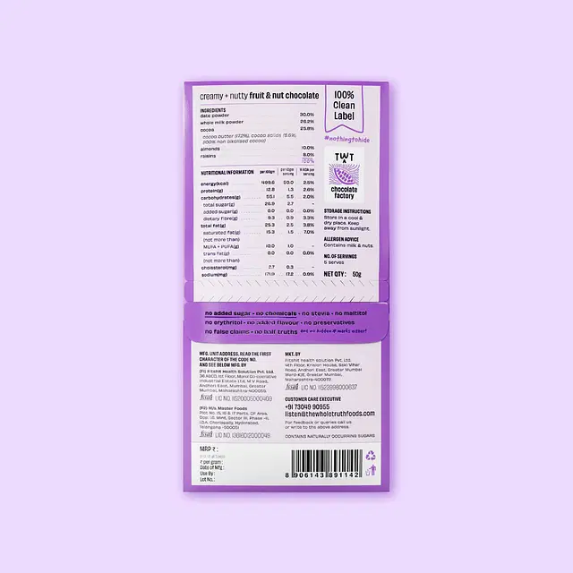 Fruit And Nut Chocolate - Pack of 6 Bars - Image 6