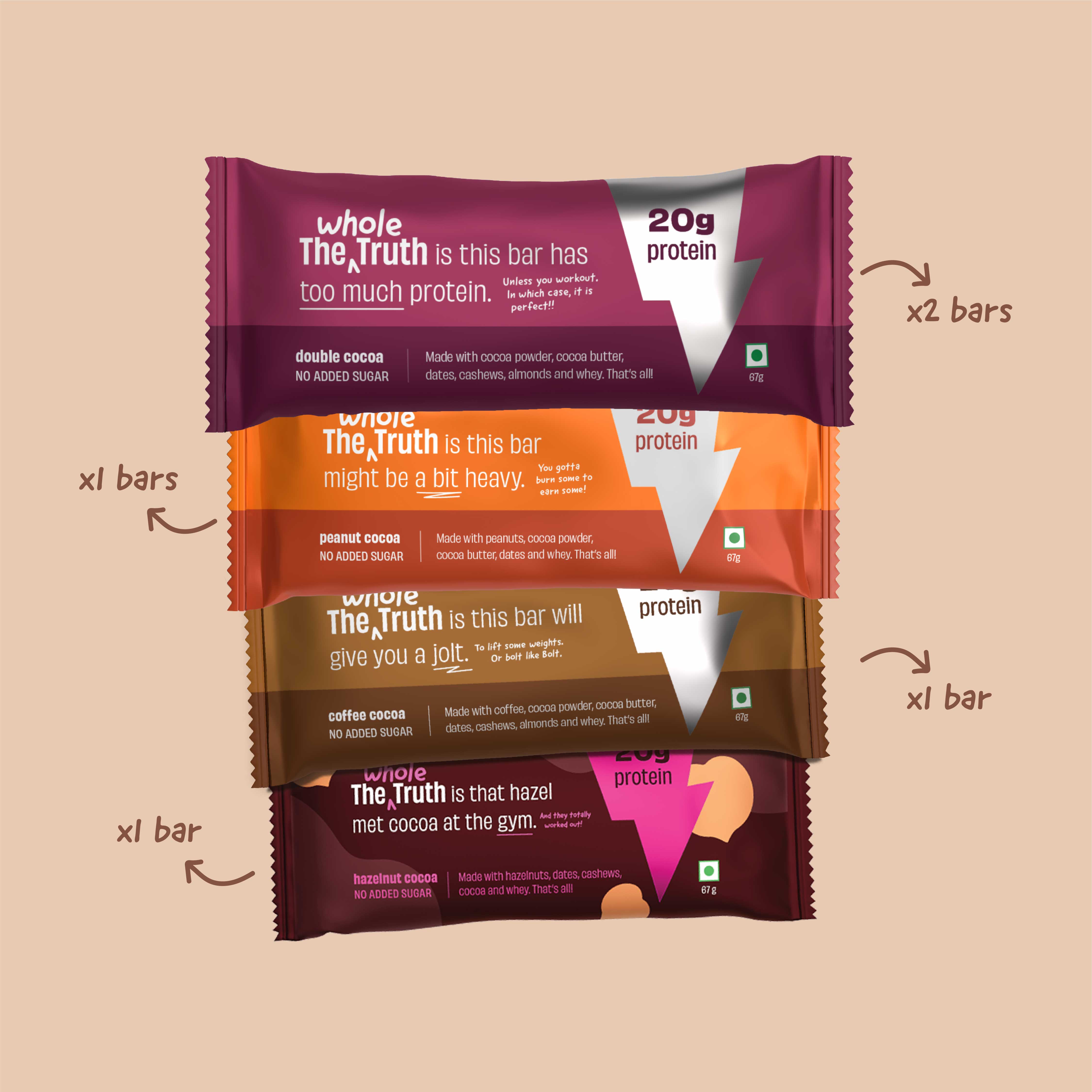 All in One - Protein Bars Pro - Box of 5 - Image 1