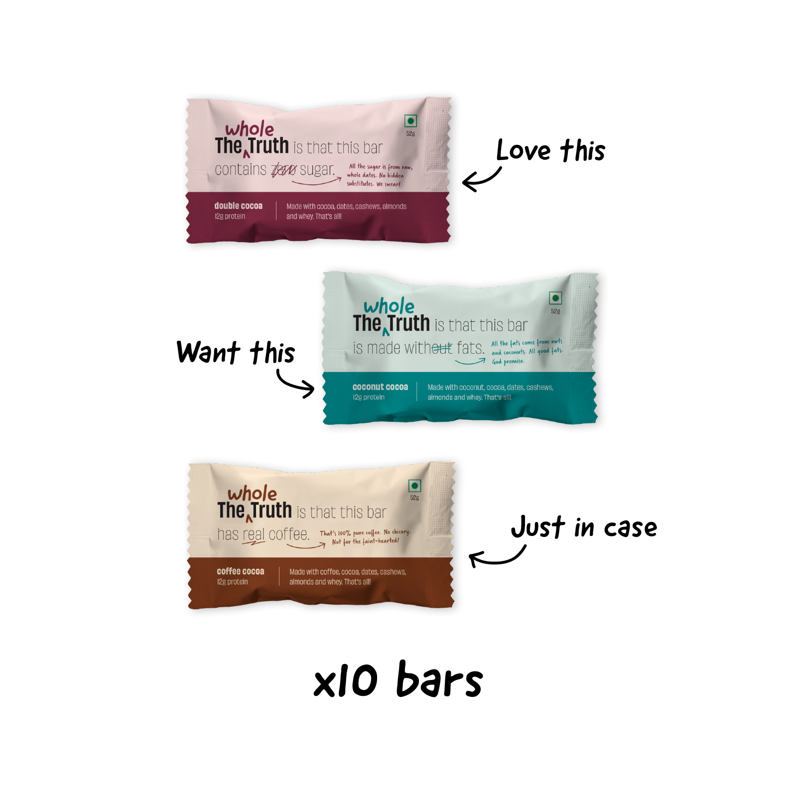 Personalised Box - Pack of 10 Protein Bars - Image 1