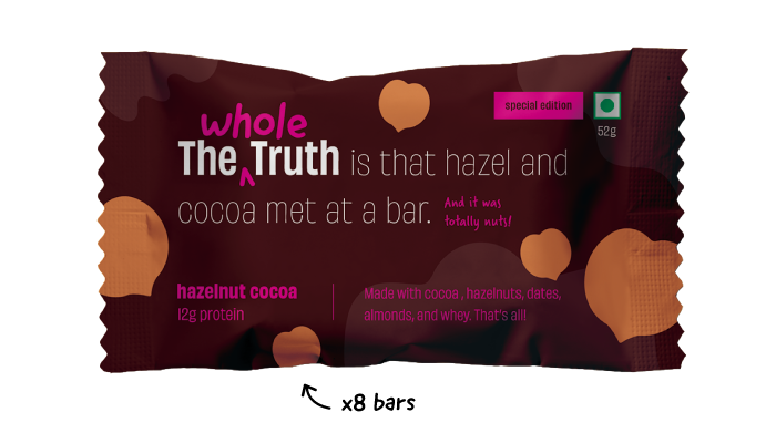 Hazelnut Cocoa Protein Bars - Box of 8 - Thumbnail 1