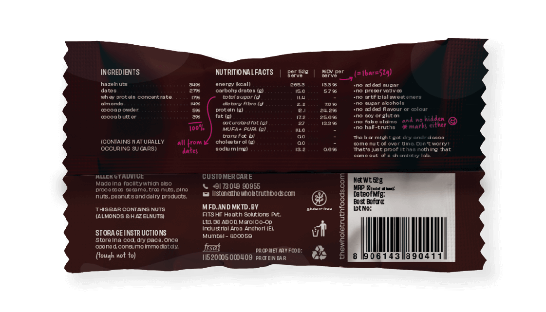 Hazelnut Cocoa Protein Bars - Box of 8 - Thumbnail 7