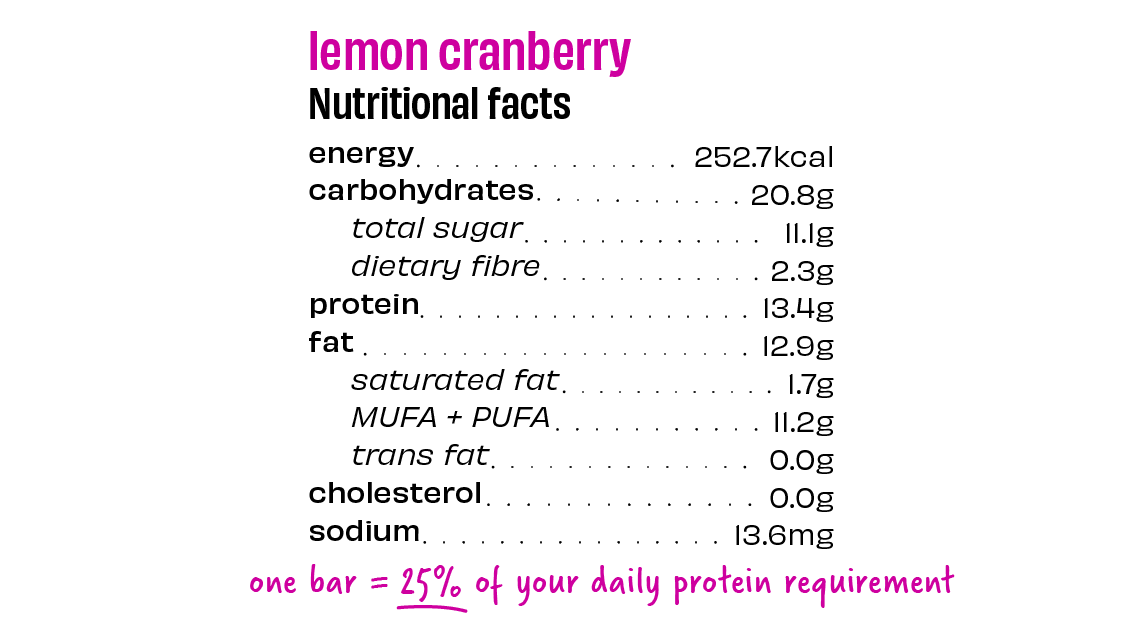Lemon Cranberry Protein Bars - Box of 8 - Image 4